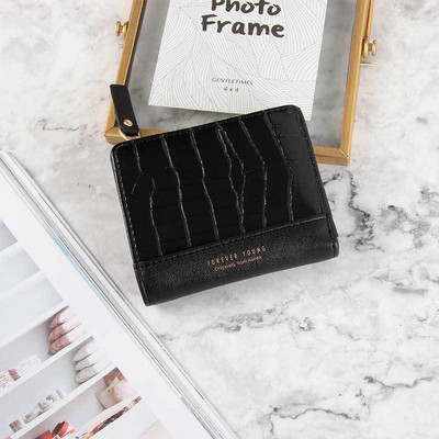 Krokodilliprintidega naiste rahakott Väike naiste tõmblukuga mündikotid Luksuslikud disainerkaardihoidjad Lühike siduriga naistele, kvaliteetne soliidne