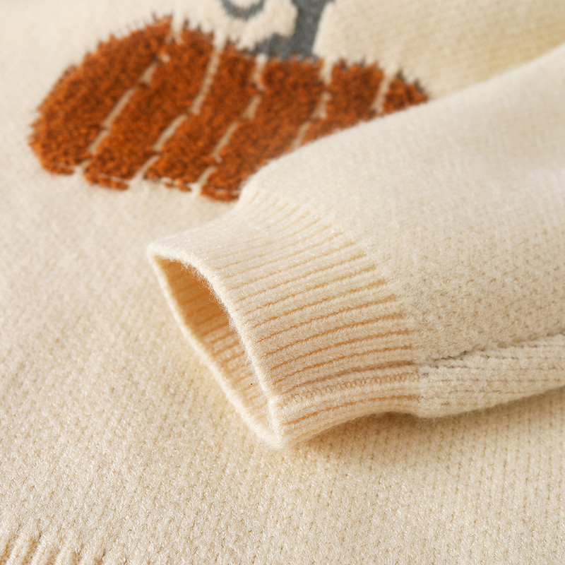 Beebi tüdrukute kampsun Sügis pikkade varrukatega kudumid lapsed kõrvitsad riided tüdrukutele Halloweeni varustus