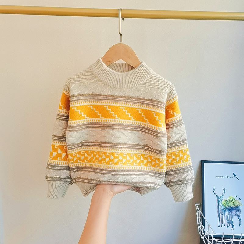 Poiste kampsun Talvine paksud riided lapsed kudujad kampsunid ümara kaelusega lapsed moerõivad soojad kostüümid lasteriided 8 aastat