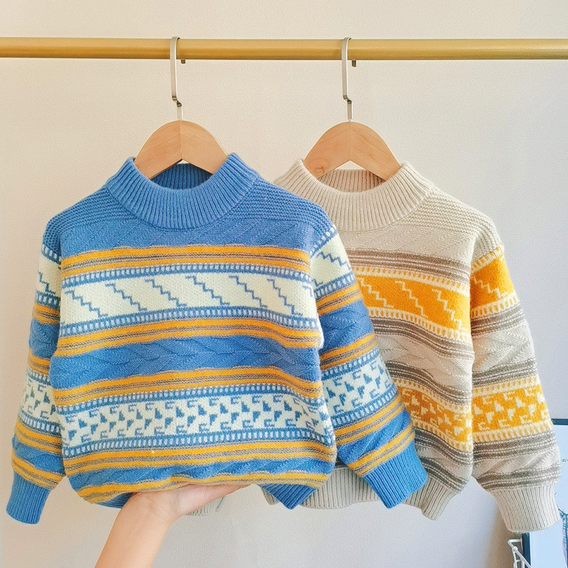 Poiste kampsun Talvine paksud riided lapsed kudujad kampsunid ümara kaelusega lapsed moerõivad soojad kostüümid lasteriided 8 aastat