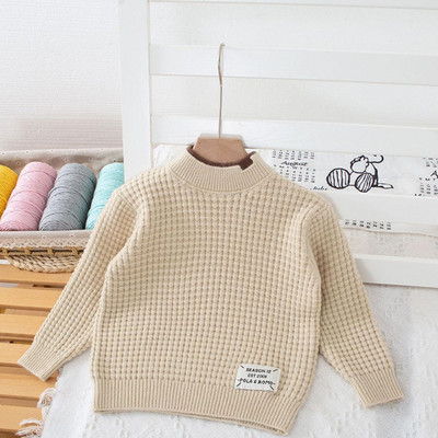 Copii Pulover Lejer tricotat Toamna Iarna Bebeluș Băiețel Fată Haine Gât rotund Copil Copil Fată Băiat Pulover Bebeluș îmbrăcăminte exterioară