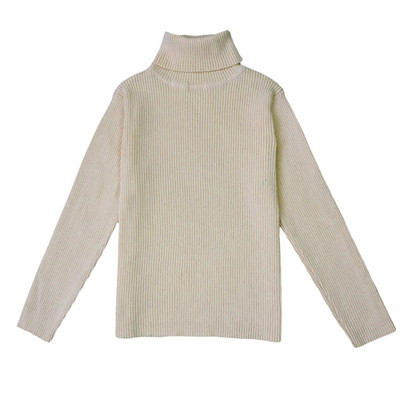 Őszi téli cukorka színes gyerek gyerekruházat baba fiú lány lány pulóver tömör kötött pulóver garbó gyerekruházat