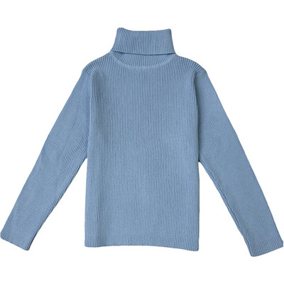 Őszi téli cukorka színes gyerek gyerekruházat baba fiú lány lány pulóver tömör kötött pulóver garbó gyerekruházat