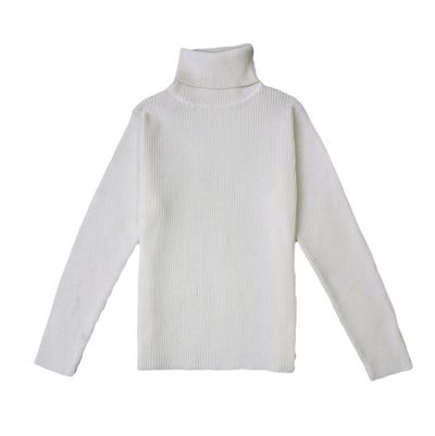 Őszi téli cukorka színes gyerek gyerekruházat baba fiú lány lány pulóver tömör kötött pulóver garbó gyerekruházat