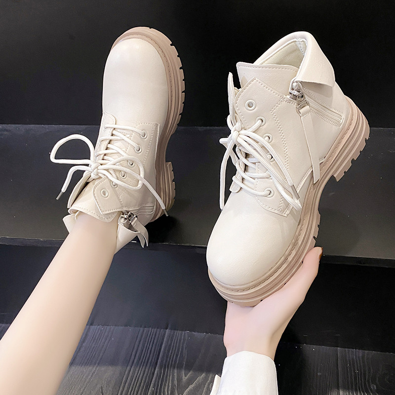 2023. aasta naiste kingad, külgtõmblukuga naiste saapad, klassikalised poolsaapad, naiste ümberpööratud äärega, ümara varbaga, nööriga, kandilise kontsaga kingad, naiste