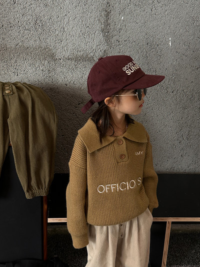 Laste kampsun 2023 kevad-sügis uus poiste revääriga tikitud kampsun, korea stiilis tüdrukute kampsun, vabaaja kampsun