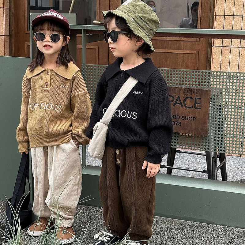 Laste kampsun 2023 kevad-sügis uus poiste revääriga tikitud kampsun, korea stiilis tüdrukute kampsun, vabaaja kampsun