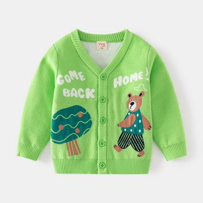 Talvine kampsun poistele 2022 Uus kampsun pandlaga jakk Lasteriided beebipoiste kudumid Kahekihilised puuvillased poiste kampsunid