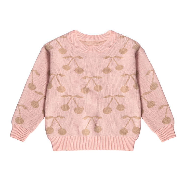 Pulovere pentru copii Cireș auriu nou Pulovere tricotate de toamnă Bebeluși băieți Fete Pulovere Îmbrăcăminte pentru copii Topuri drăguțe
