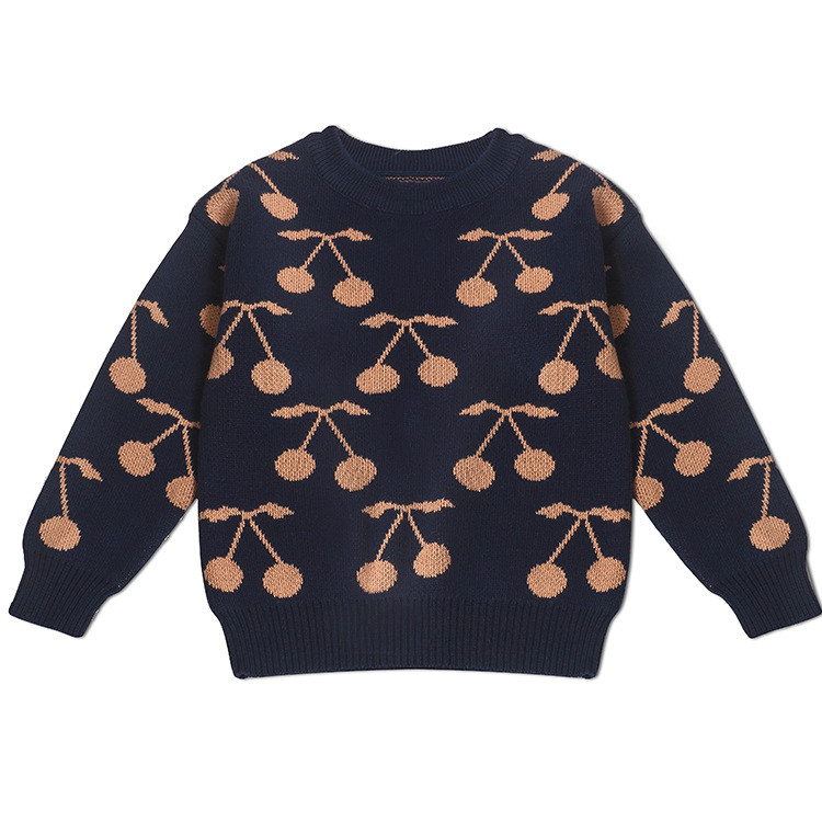 Pulovere pentru copii Cireș auriu nou Pulovere tricotate de toamnă Bebeluși băieți Fete Pulovere Îmbrăcăminte pentru copii Topuri drăguțe