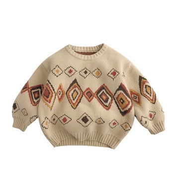 Детски пуловери Зимен пуловер Бебешки дрехи Меки детски пуловери за момчета и момичета Детски дрехи