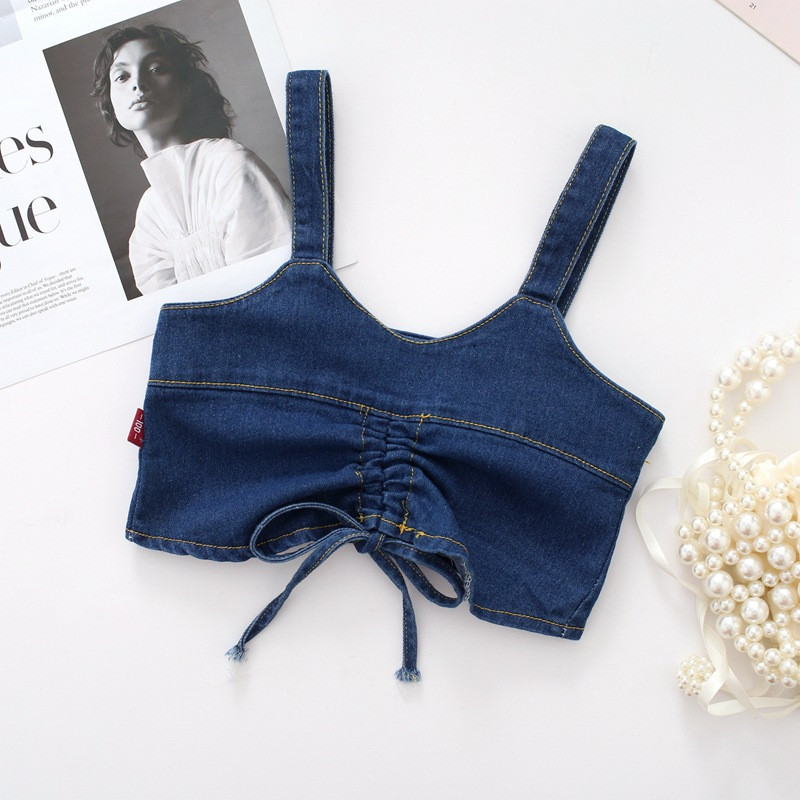 Tüdrukute komplekt Teksad 3-osaline komplekt Laste mood Rihmapüksid Lastekomplekt LT22171