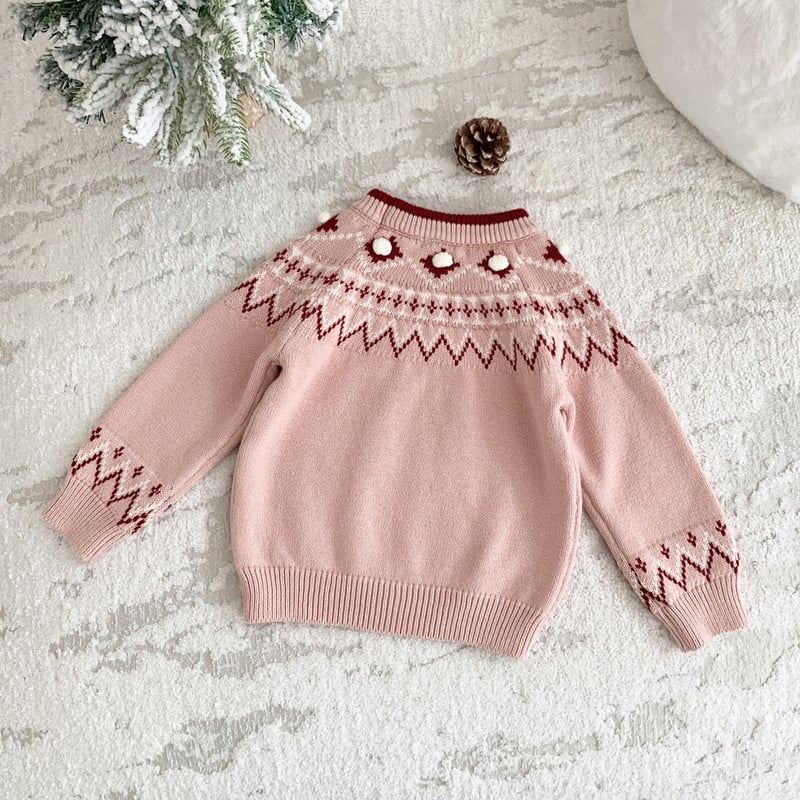 deer jonmi 2023 Talvine Korea stiilis Beebi Tüdrukute Jõulud Kampsunid Laste Riided Uusaasta Laste Roosa Kootud Pullover Sviiter