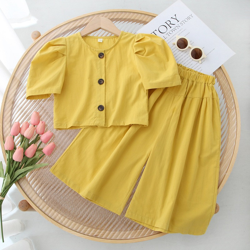 „AiLe Rabbit Girls“ komplektai ir kelnės, 2 dalių juostelė, trumpi, madingi mėlyni šortai su kabliukais, europietiški vaikiški kostiumai