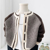 2-7 ani pentru copii mici băieți pulover cardigan 2023 toamnă/iarnă haine pentru copii băieți moale modă ocazional pulover tricot tricotaje copii