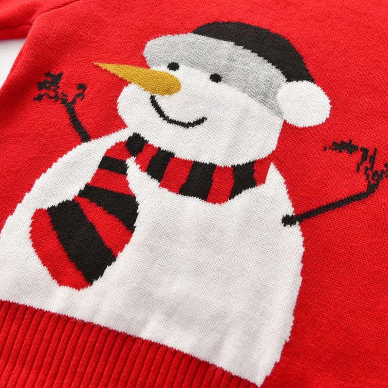 Îmbrăcăminte pentru copii de Crăciun Pulover pentru copii de Anul Nou Pulover cu mâneci lungi cu imprimeu de desene animate Pulover pentru fete și băieți Haine tricotate