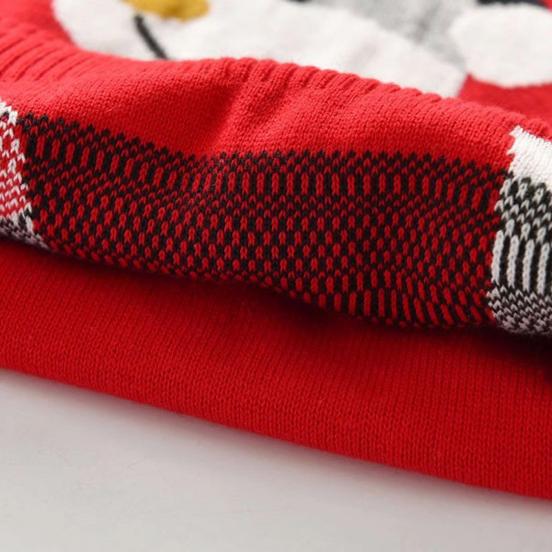 Îmbrăcăminte pentru copii de Crăciun Pulover pentru copii de Anul Nou Pulover cu mâneci lungi cu imprimeu de desene animate Pulover pentru fete și băieți Haine tricotate