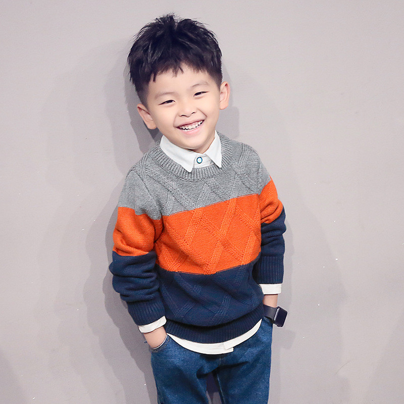 Laste poiste kampsunid 2020. aasta sügistalvised laste silmkoelised pulloveriga ülerõivaste mantel 3–10-aastastele poistele mõeldud kampsun Dwq597