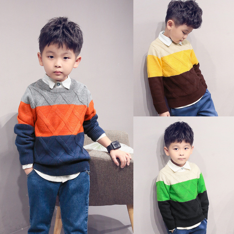 Laste poiste kampsunid 2020. aasta sügistalvised laste silmkoelised pulloveriga ülerõivaste mantel 3–10-aastastele poistele mõeldud kampsun Dwq597