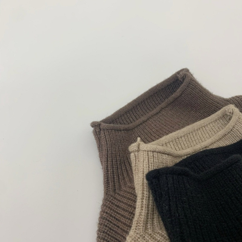 Iarnă Copii mici și bebeluși Fete Băieți Pulover tricotat cu gât termic simplu, haină tricotaje pentru copii Pulover ținută pentru copii Top 1-8 ani