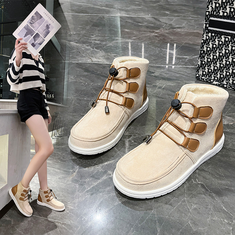 Kunstnahast naiste talvesaapad 2023, uued pehmed soojad naiste lumesaapad, suur 43 vabaaja lamedad spordisaapad Zapatos De Mujer