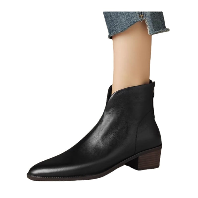 2023. aasta kvaliteetsed naistekingad Lukuga naiste saapad Moodsad terava ninaga kontori- ja karjäärikaubamärgid ruudu kontsaga poolsaapad Zapatos