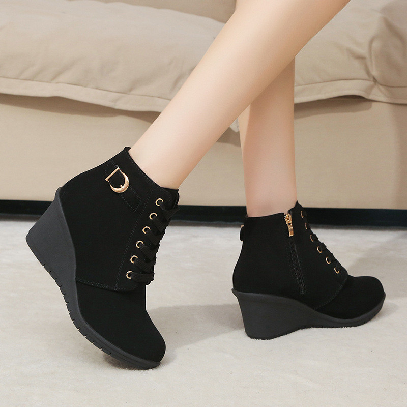 Moodsad Pu-nahast poolsaapad, naiste 2023. aasta sügisene kõrge kontsaga kingad, mugavad naiste kingad, pandlaga, paeltega, vabaaja lühikesed paadid