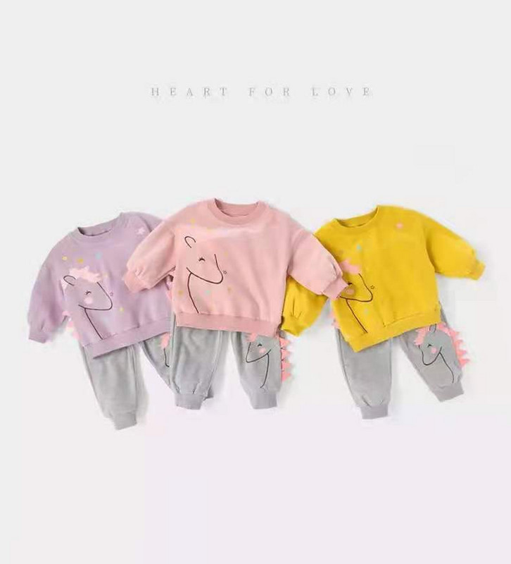 2 τμχ Βρεφικά σετ ρούχων για κορίτσια Φθινοπωρινά, χειμωνιάτικα, νήπια κοριτσίστικα ρούχα Παιδική φόρμα για κοριτσάκι Παιδικά ρούχα 1 έως 6 ετών