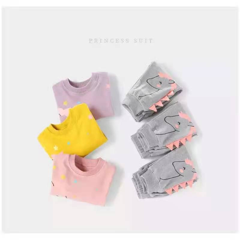 2 τμχ Βρεφικά σετ ρούχων για κορίτσια Φθινοπωρινά, χειμωνιάτικα, νήπια κοριτσίστικα ρούχα Παιδική φόρμα για κοριτσάκι Παιδικά ρούχα 1 έως 6 ετών