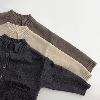 3472C Препоръчайте детски пуловер Есенна гореща разпродажба за 2022 г. Ретро пуловер за момче Жилетка Плетена вълнена жилетка за момиче