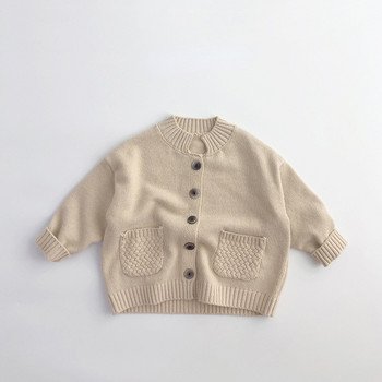 3472C Препоръчайте детски пуловер Есенна гореща разпродажба за 2022 г. Ретро пуловер за момче Жилетка Плетена вълнена жилетка за момиче