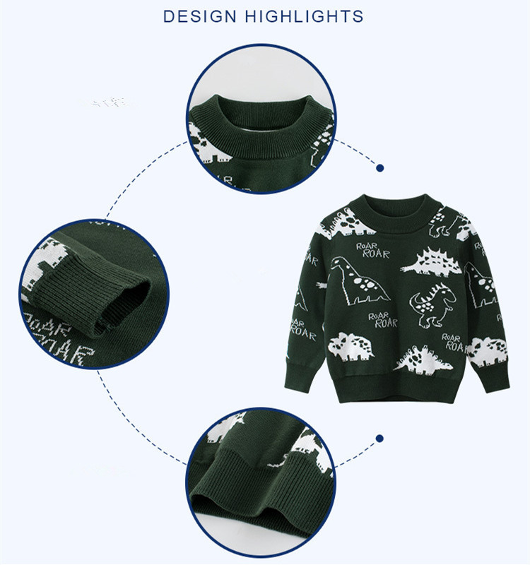 2021. aasta sügise laste kampsunid, lapsed poisid, tüdrukud, riided, armsad dinosaurused, puuvillased pikkade varrukatega kampsunid 1–9-aastastele lastele