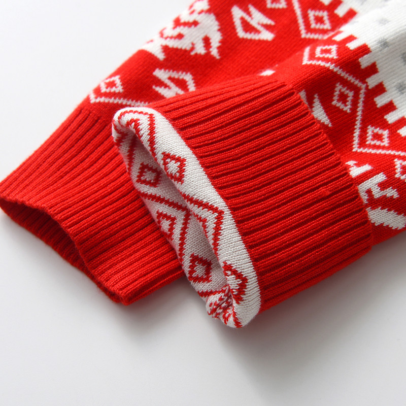 Laste jõulukampsun Uus vabaaja beebisoe põdratrükiga kootud tüdrukute kampsun poistele tüdrukutele armsad jõulupuu pulloverid riided