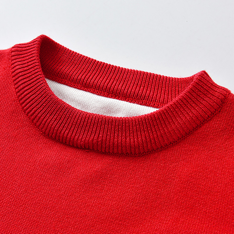 Sügispoiste sviiter siidist puuvillast pikkade varrukatega jõuluhirvepoiste kampsun, kootud pullover