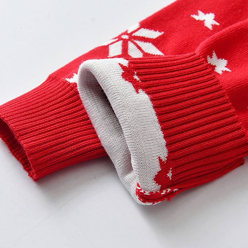 Sügispoiste sviiter siidist puuvillast pikkade varrukatega jõuluhirvepoiste kampsun, kootud pullover