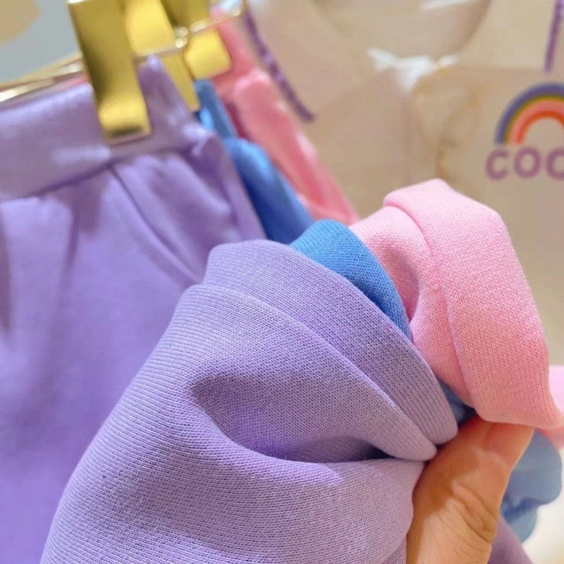 Tüdrukute sügise vikerkaareriided Uus ülikond laste kevadine sportlik kaheosaline ülikond, väike tüdruk, beebi vabaaja 2 tk.