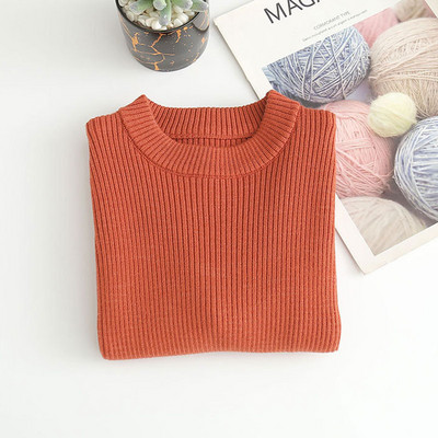 Beebikampsunid Lastele Poistele Tüdrukutele Pikkade Varrukatega Kaelus Puhasvärviline Kootud Kampsun Sügis Talvine Beebi Lastele Poistele Tüdrukutele Pullover Riided