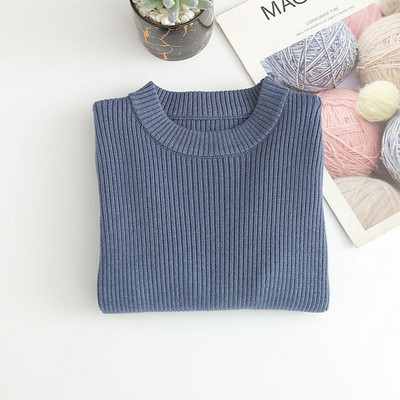 Beebikampsunid Lastele Poistele Tüdrukutele Pikkade Varrukatega Kaelus Puhasvärviline Kootud Kampsun Sügis Talvine Beebi Lastele Poistele Tüdrukutele Pullover Riided