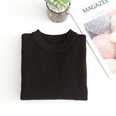 Beebikampsunid Lastele Poistele Tüdrukutele Pikkade Varrukatega Kaelus Puhasvärviline Kootud Kampsun Sügis Talvine Beebi Lastele Poistele Tüdrukutele Pullover Riided