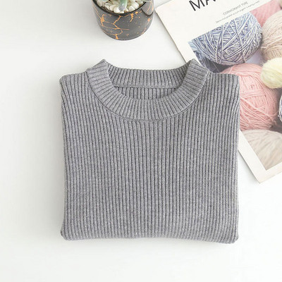 Beebikampsunid Lastele Poistele Tüdrukutele Pikkade Varrukatega Kaelus Puhasvärviline Kootud Kampsun Sügis Talvine Beebi Lastele Poistele Tüdrukutele Pullover Riided