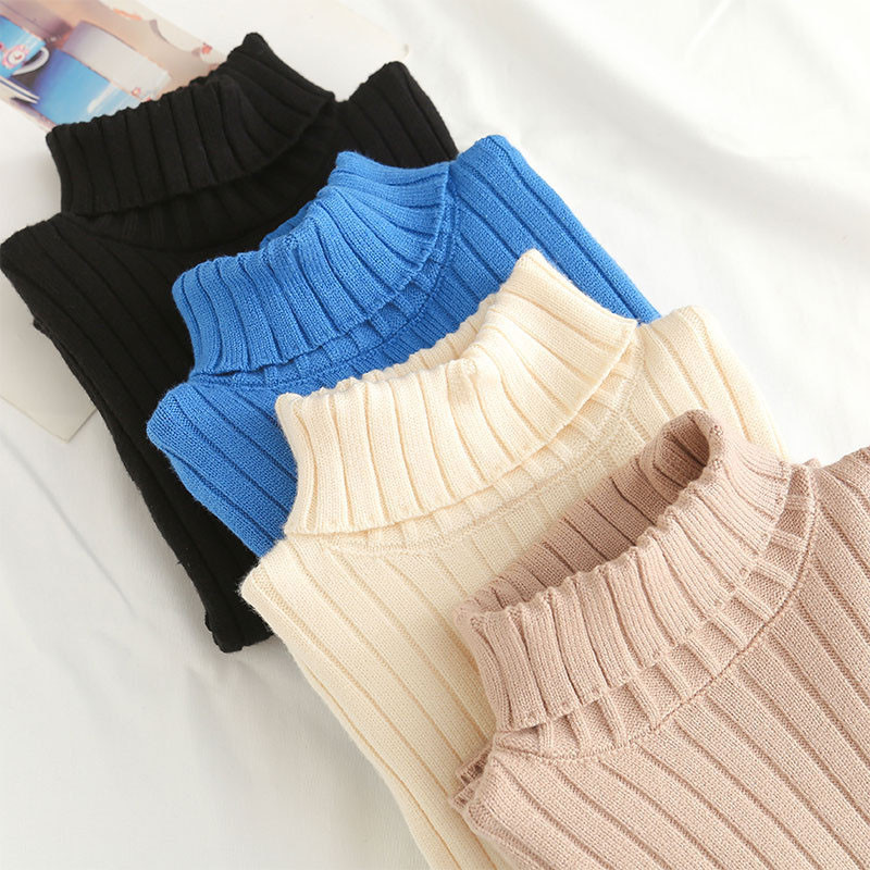 Beebikampsunid Lastele Poistele Tüdrukutele Pikkade Varrukatega Kaelus Puhasvärviline Kootud Kampsun Sügis Talvine Beebi Lastele Poistele Tüdrukutele Pullover Riided