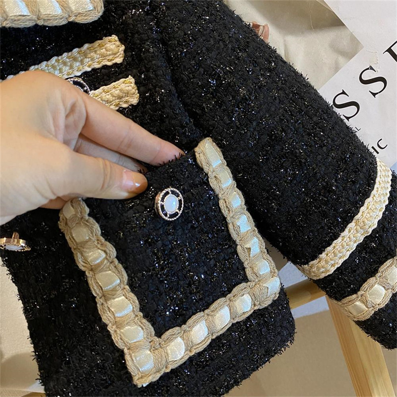 Novi dvodijelni set od tvida za djevojčice Odjeća za zimsko odijelo za 1-10 godina Dječja pamučna podstavljena jakna Kaput + suknja Dječja klasična odjeća