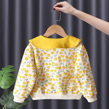2023 Νέα μόδα κοριτσίστικα πουλόβερ που παχύνουν το φθινόπωρο και το χειμώνα Νέα κορεατικά παιδικά ρούχα Casual μπλουζάκια μόδας για κορίτσια