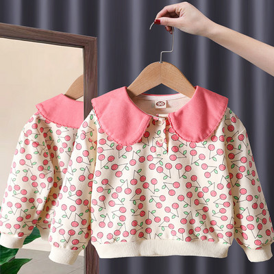 2023. aasta uued moodsad tüdrukute kampsunid sügisel ja talvel tihenevad uued Korea lasterõivad, vabaaja tüdrukute moetopid