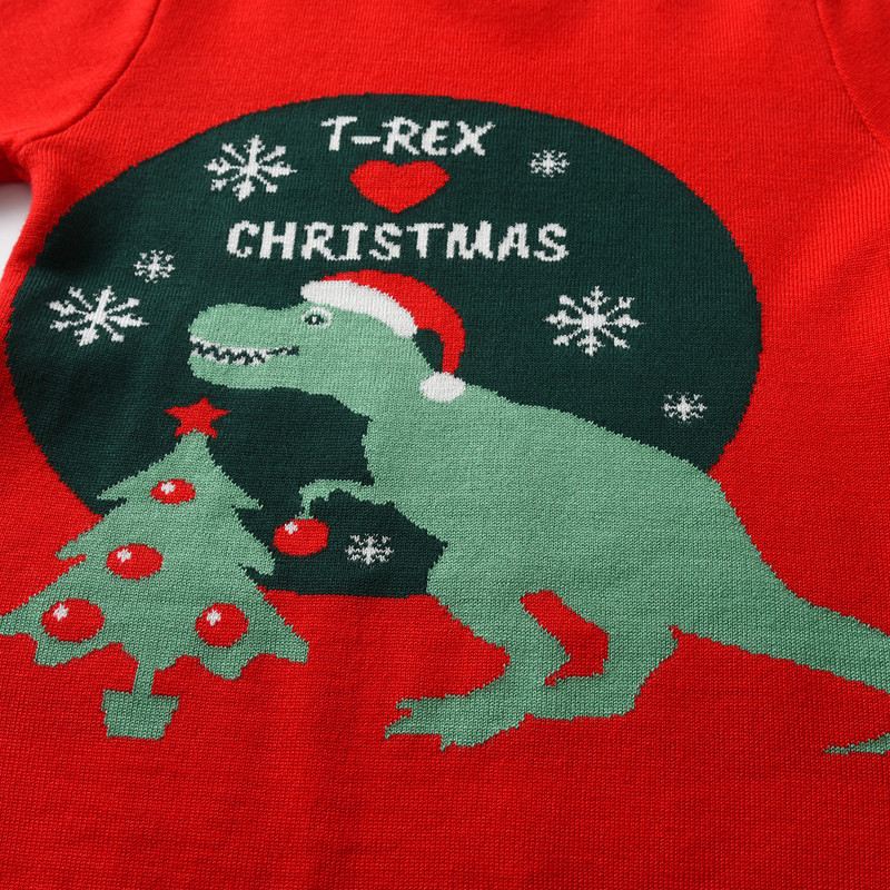 3-7 a Laste kampsun Jõulud Beebi Tüdrukud Talveriided Jõulupuu Dinosaurus Tüdrukud Poisid Pullover Väikelaste kudumid Ülerõivad