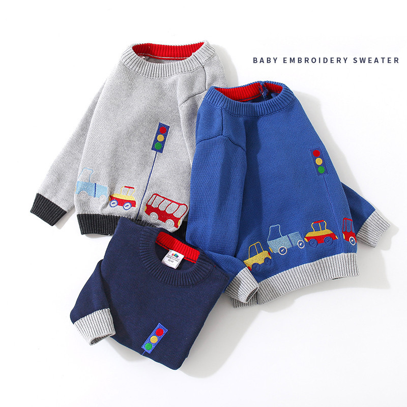 2023. aasta talv, uus 2 3-10 aastane lasteriided Laste vabaaja pikkade varrukatega pullover auto kootud O kaelaga kampsun lastele beebipoistele