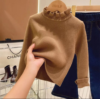 Baby Solid Casual Basic kampsun Crewneck Paks laste lörtsised pehmed villased riided poistele Tüdrukutele Sügistalvised kampsunid kapuutsiga top