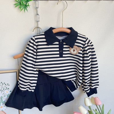 Tüdrukute rõivakomplektid Sügiskevadine pikkade varrukatega särk+teksad Väikelaste Tüdrukute riided Mood Lasteriided Tüdrukute Ülikonnad Lastele 2tk