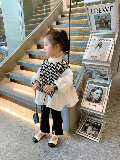 Tüdrukute rõivakomplektid Sügiskevadine pikkade varrukatega särk+teksad Väikelaste Tüdrukute riided Mood Lasteriided Tüdrukute Ülikonnad Lastele 2tk