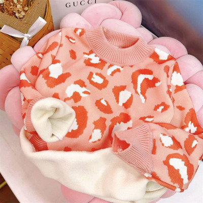 Tüdrukute plüüsis kampsun 2023, uus sügis- ja talvine armastustrükiga laste alumine välismaise stiiliga tüdrukute pulloveriga kootud kampsun